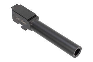 Foxtrot Mike 9mm Target Crown Barrel for GLOCK 19 has a salt bath nitride finish